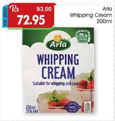ARLA WHIPPING CREAM 200ML