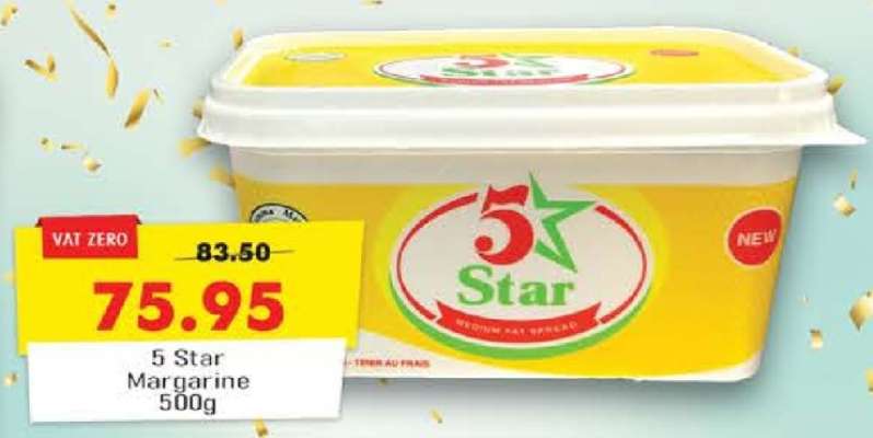 5 Star Margarine 500g
