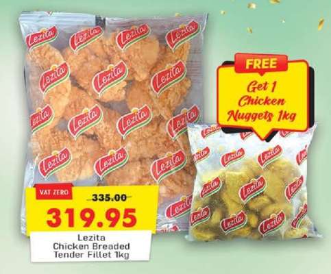 Lezita Chicken Breaded Tender Fillet 1kg
