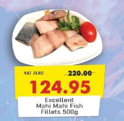 Excellent Mahi Mahi Fish Fillets 500g