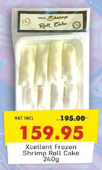 Xcellent Frozen Shrimp Roll Cake 240g