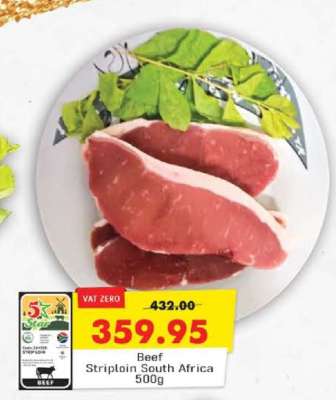 Beef Striploin South Africa 500g