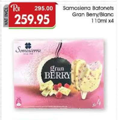 Samosierra Batonets Gran Berry/Blanc 110ml x4