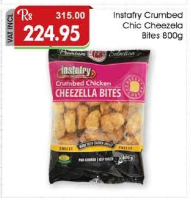 Instafry Crumbed Chic Cheezela Bites 800g