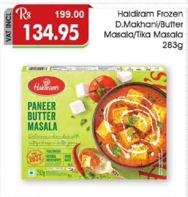 Haldiram Frozen D.Makhani/Butter Masala/Tika Masala 283g