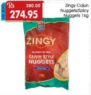 Zingy Cajun Nuggets/Spicy Nuggets 1kg