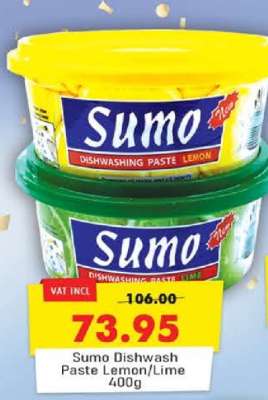 Sumo Dishwash Paste Lemon/Lime 400g