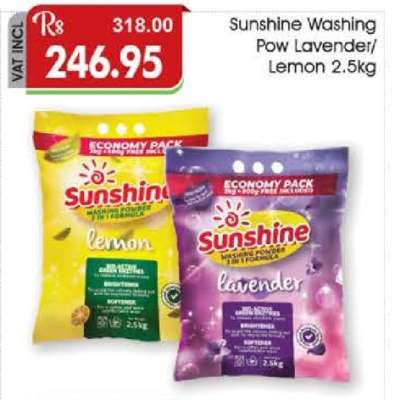 Sunshine Washing Powder Lavender/Lemon 2.5kg