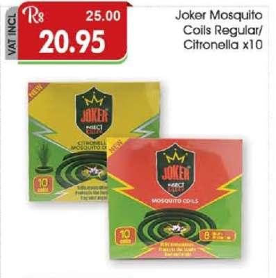 Joker Mosquito Coils Regular/Citronella x10