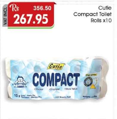Cutie Compact Toilet Rolls x10