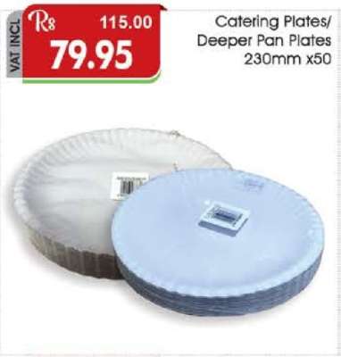 Catering Plates/Deeper Pan Plates