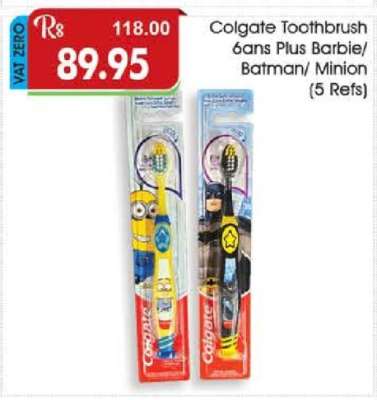 Colgate Toothbrush 6ans Plus Barbie/ Batman/ Minion (5 Refs)