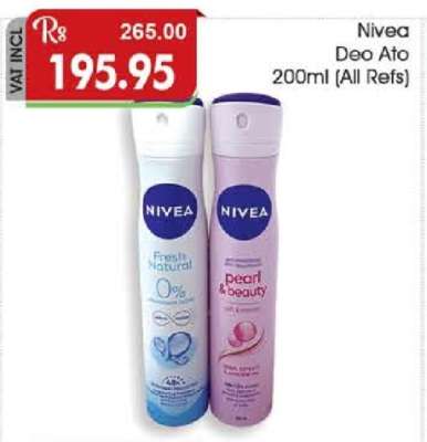 Nivea Deo Ato 200ml (All Refs)