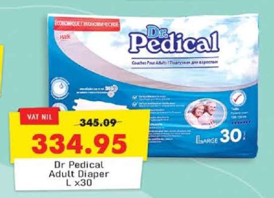 Dr Pedical Adult Diaper L x30