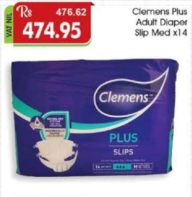 Clemens Plus Adult Diaper Slip Med x14