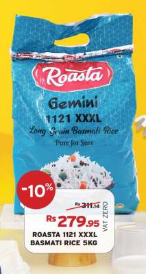 ROASTA 1121 XXXL BASMATI RICE 5KG