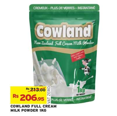COWLAND FULL CREAM MILK POWDER 1KG