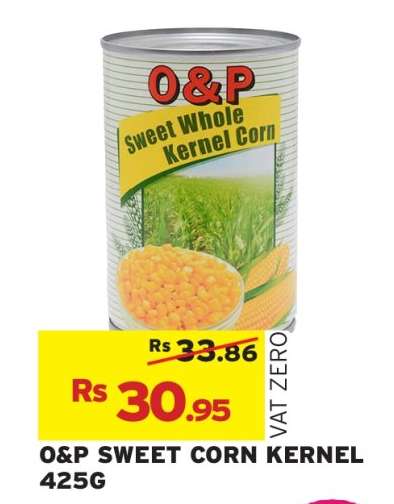 O&P SWEET CORN KERNEL 425G