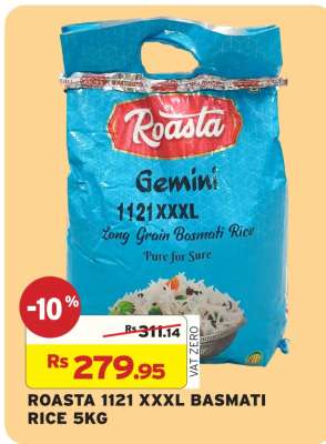 ROASTA 1121 XXXL BASMATI RICE 5KG