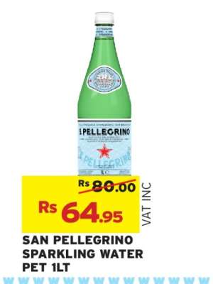 SAN PELLEGRINO SPARKLING WATER PET 1LT
