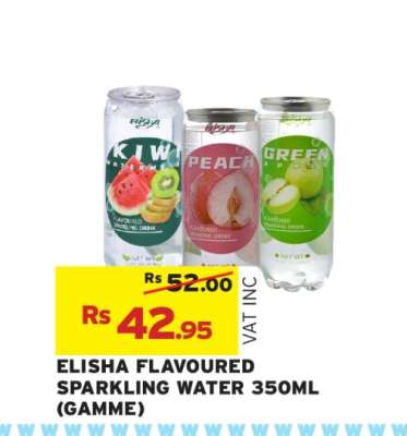 ELISHA FLAVOURED SPARKLING WATER 350ML (GAMME)