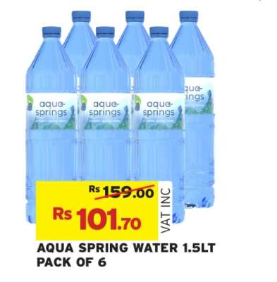 AQUA SPRING WATER 1.5LT PACK OF 6