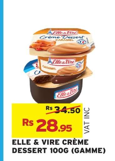 ELLE & VIRE CRÈME DESSERT 100G (GAMME)