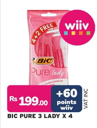 BIC PURE 3 LADY X 4