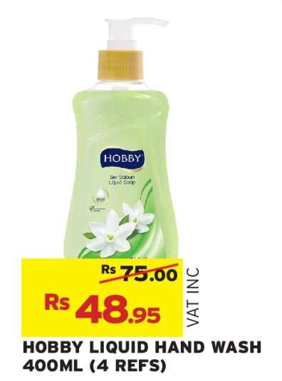 HOBBY LIQUID HAND WASH 400ML (4 REFS)