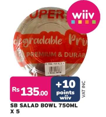 SB SALAD BOWL 750ML X 5