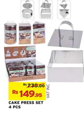 CAKE PRESS SET 4 PCS