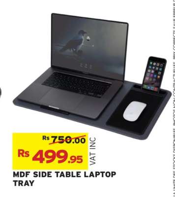 MDF SIDE TABLE LAPTOP TRAY