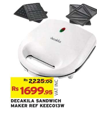 DECAKILA SANDWICH MAKER REF KEEC013W