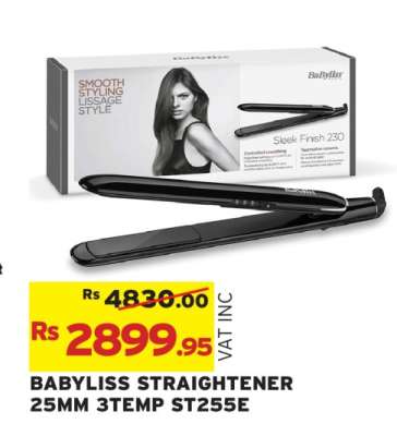 BABYLISS STRAIGHTENER 25MM 3TEMP ST255E