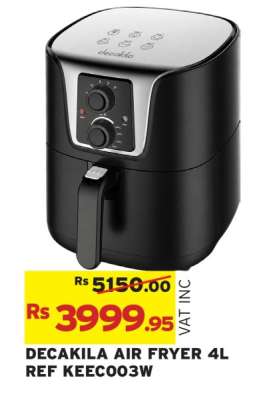 DECAKILA AIR FRYER 4L
