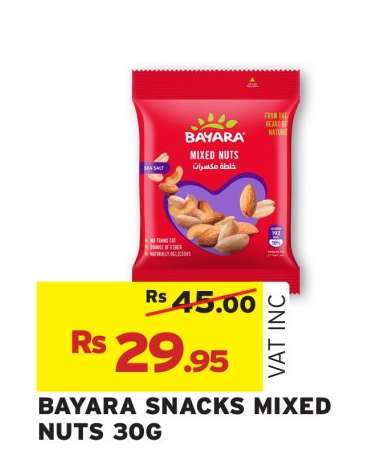 BAYARA SNACKS MIXED NUTS 30G