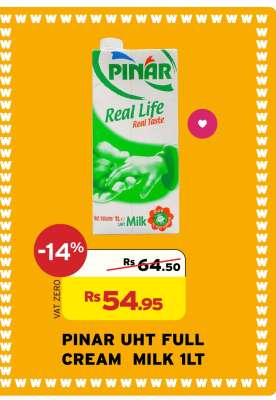 PINAR UHT FULL CREAM MILK 1LT