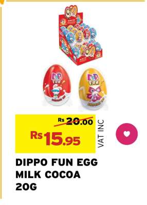 DIPPO FUN EGG MILK COCOA 20G