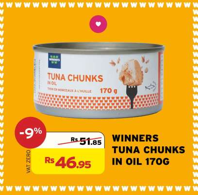 WINNERS TUNA CHUNKS IN OIL 170G