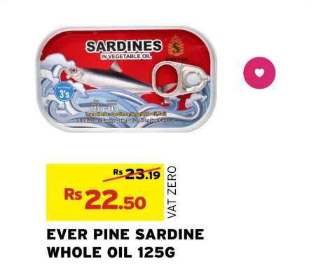 EVER PINE SARDINE WHOLE OIL 125G