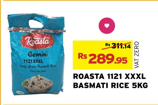 ROASTA 1121 XXXL BASMATI RICE 5KG