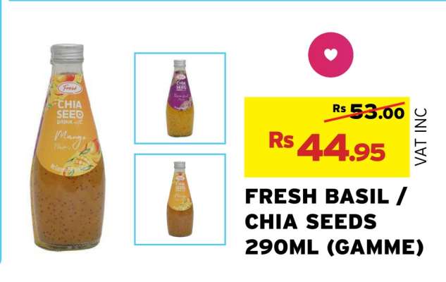 FRESH BASIL/CHIA SEEDS 290ML (GAMME)