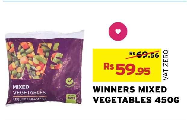 WINNERS MIXED VEGETABLES 450G