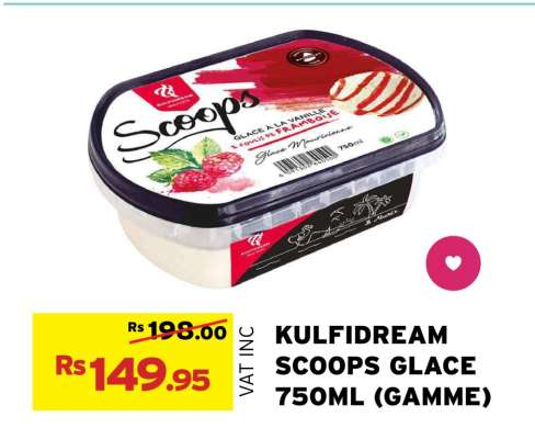 KULFIDREAM SCOOPS GLACE 750ML (GAMME)