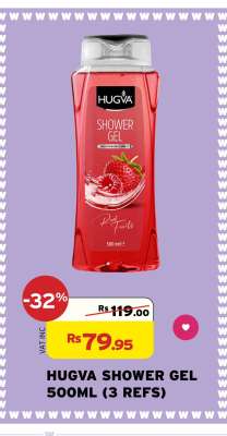 HUGVA SHOWER GEL 500ML (3 REFS)