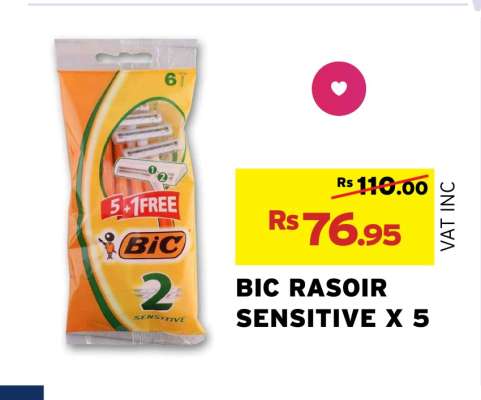 BIC RASOIR SENSITIVE X 5