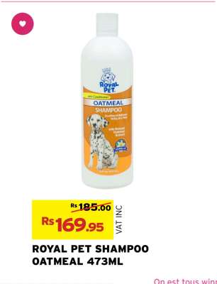 ROYAL PET SHAMPOO OATMEAL 473ML