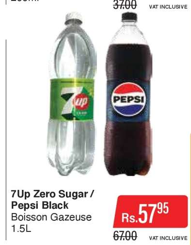 7Up Zero Sugar / Pepsi Black