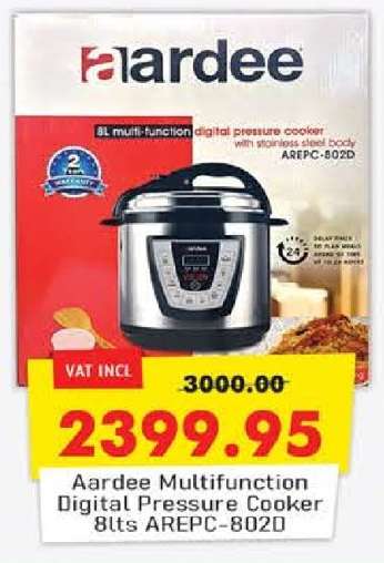 Aardee Multifunction Digital Pressure Cooker 8lts AREPC-8020