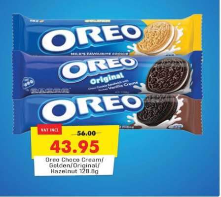 Oreo Choco Cream/Golden/Original/Hazelnut 128.8g
